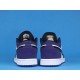 Air Jordan 1 Low Court Purple 553558-125 Noir Violet
